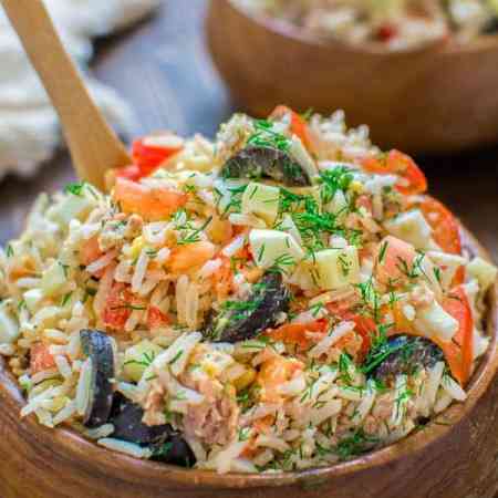 Salata de orez cu masline - Reteta Mea